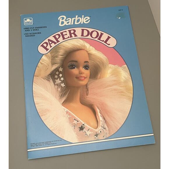 Barbie Paper Doll Cutouts Uncut Unused Books New Vintage NOS (Lot Of 2) - Picture 7 of 11